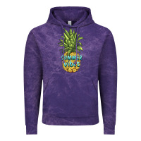 Cloud Purple summer vibes pineapple Vintage Hoodie - BarkalooDesign