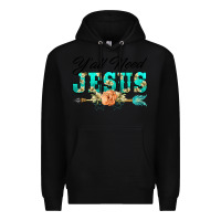 Black y'all need jesus arrow lily flowers Premium Hoodie - BarkalooDesign
