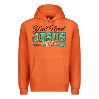 Carrot y'all need jesus arrow lily flowers Premium Hoodie - BarkalooDesign