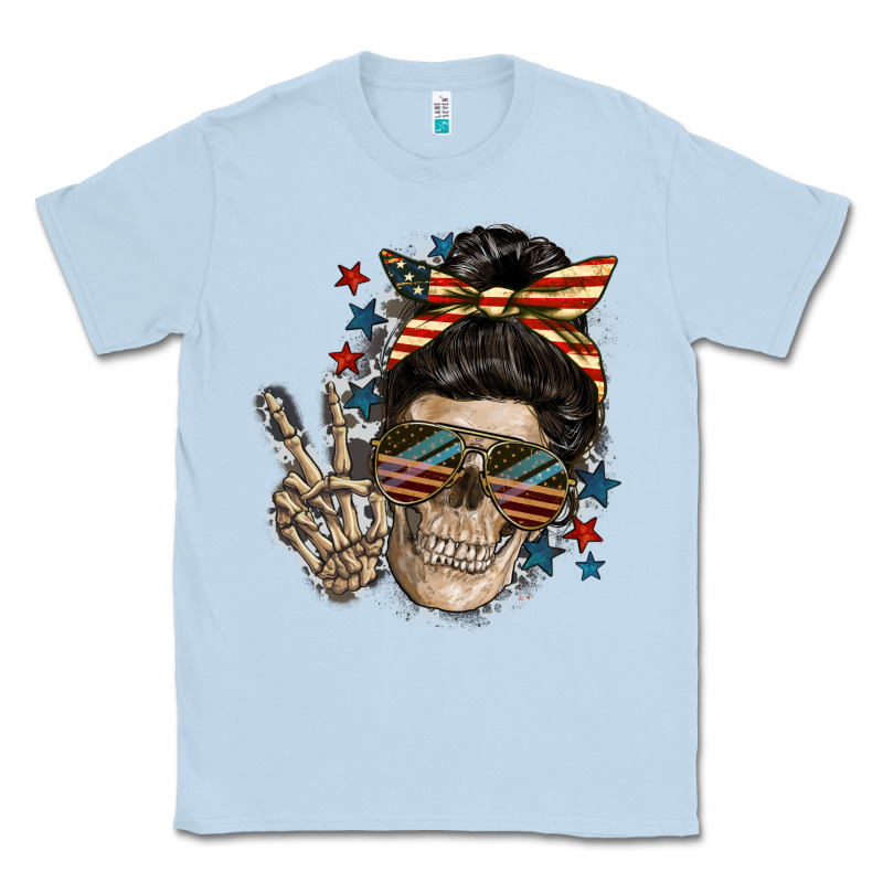 American Mother Skull Mother's Day Classic Tee by FaDigitalArtStudio | Teevron