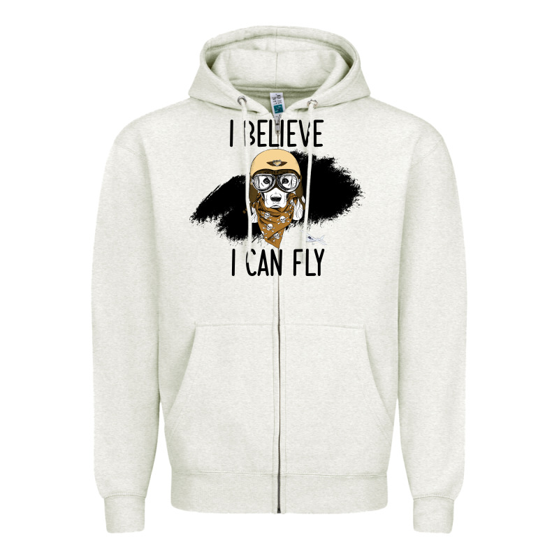 I Beleive I Can Fly, Dog, Zipper Hoodie by Bettercallsaul | Teevron