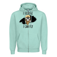 Seafoam I Beleive I Can Fly, Dog, Zipper Hoodie - Bettercallsaul