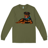 Army Green rottweiler Long Sleeve Tee - Artiststas