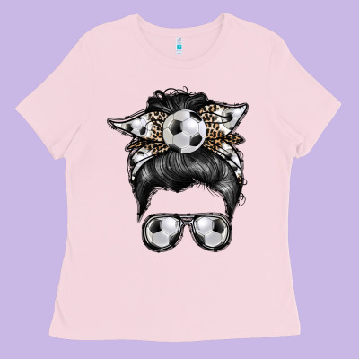 Soccer Mom Ladies Tee Designed By Racoondesign