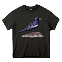 Asphalt Lark Bunting Colorado State Bird Heavy Core Tee - RanaPortraitStore