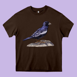 Lark Bunting Colorado State Bird Heavy Core Tee Designed By Ranaportraitstore