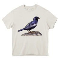 Cream Lark Bunting Colorado State Bird Heavy Core Tee - RanaPortraitStore
