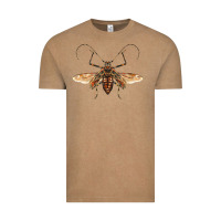 Vintage Coffee acrocinus beetle with wings Vintage Tee - LillyAllenDesigns