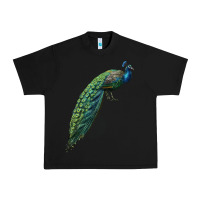 Black Peacock Urban Heavy Tee - LillyAllenDesigns