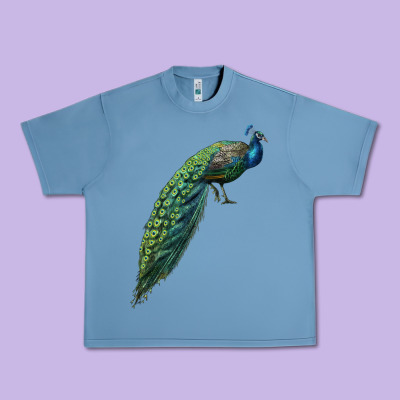 Peacock Urban Heavy Tee Designed By Lillyallendesigns