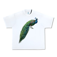 White Peacock Urban Heavy Tee - LillyAllenDesigns