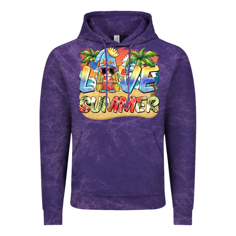 Love Summer Gnomes  Background Vintage Hoodie by BarkalooDesign | Teevron