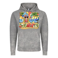 Cloud Rock love summer gnomes  Background Vintage Hoodie - BarkalooDesign