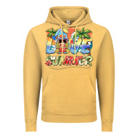 Vintage Mustard love summer gnomes  Background Vintage Hoodie - BarkalooDesign