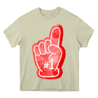 Mossy number one foam finger Heavy Core Tee - FaDigitalArtStudio