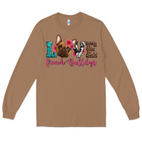 Toasted Coconut love french bulldogs Long Sleeve Tee - Artiststas
