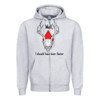 Heather Grey I should have been faster Zipper Hoodie - Bettercallsaul