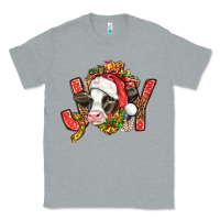 Heather Grey joy christmas with cow bbs Classic Tee - BundleAndBundleShop