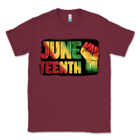 Burgundy juneteenth Classic Tee - BarkalooDesign