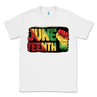 White juneteenth Classic Tee - BarkalooDesign