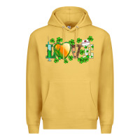 Antique Gold st.patrick's nurse love heart stethoscope Premium Hoodie - BarkalooDesign