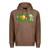 Chestnut st.patrick's nurse love heart stethoscope Premium Hoodie - BarkalooDesign