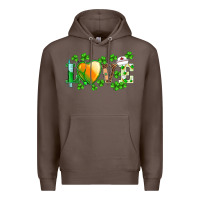Coffee st.patrick's nurse love heart stethoscope Premium Hoodie - BarkalooDesign