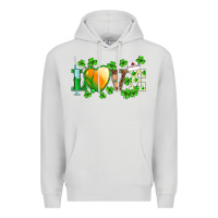 Dove Grey st.patrick's nurse love heart stethoscope Premium Hoodie - BarkalooDesign