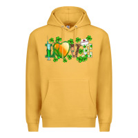 Mustard st.patrick's nurse love heart stethoscope Premium Hoodie - BarkalooDesign