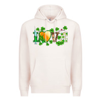 Pale Pink st.patrick's nurse love heart stethoscope Premium Hoodie - BarkalooDesign