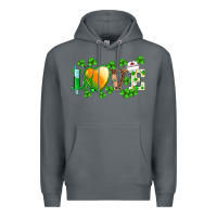 Rock st.patrick's nurse love heart stethoscope Premium Hoodie - BarkalooDesign