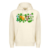 Sandshell st.patrick's nurse love heart stethoscope Premium Hoodie - BarkalooDesign