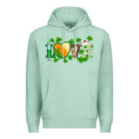 Seafoam st.patrick's nurse love heart stethoscope Premium Hoodie - BarkalooDesign