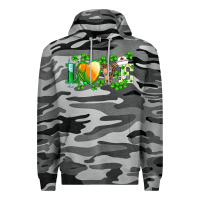 Slate Camo st.patrick's nurse love heart stethoscope Premium Hoodie - BarkalooDesign