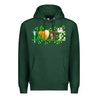 Sports Green st.patrick's nurse love heart stethoscope Premium Hoodie - BarkalooDesign