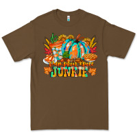 Cacao Pumpkin Spice Junkie Premium Tee - CowhideDigitalArt