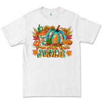 White Pumpkin Spice Junkie Premium Tee - CowhideDigitalArt