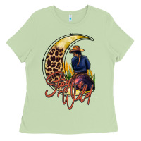 Matcha stay wild moon cowgirl Ladies Tee - RacoonDesign