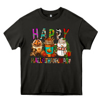 Asphalt Happy hallothankmas coffee cups Heavy Core Tee - FaDigitalArtStudio