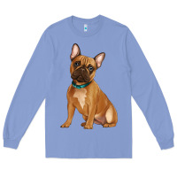 Colony Blue french bulldog Long Sleeve Tee - Artiststas