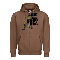 Chestnut DADDY SAURUS REX Zipper Hoodie - Bettercallsaul