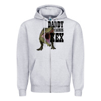 Heather Grey DADDY SAURUS REX Zipper Hoodie - Bettercallsaul
