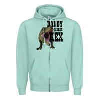 Seafoam DADDY SAURUS REX Zipper Hoodie - Bettercallsaul