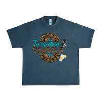 Midnight Navy turquoise gemstone and taquila Urban Heavy Tee - RanaPortraitStore