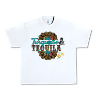 White turquoise gemstone and taquila Urban Heavy Tee - RanaPortraitStore