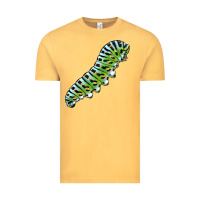 Vintage Mustard Papilio Machaon Caterpillar Vintage Tee - LillyAllenDesigns