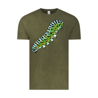 Vintage Olive Papilio Machaon Caterpillar Vintage Tee - LillyAllenDesigns