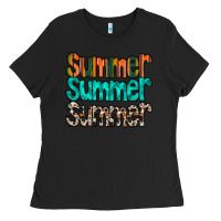 Black summer western Ladies Tee - RacoonDesign