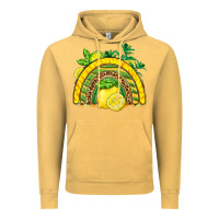 Vintage Mustard lemon  rainbow Vintage Hoodie - BarkalooDesign