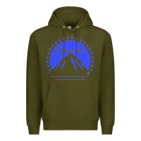 Army Green paramount pictures Premium Hoodie - DesignPulse